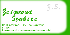zsigmond szukits business card
